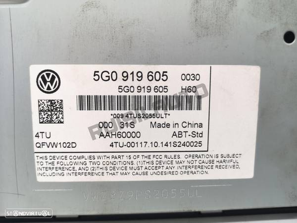 Rádio 5g091_9605 Vw Golf Vii (5g1) 1.6 Tdi [2012_2019] - 3