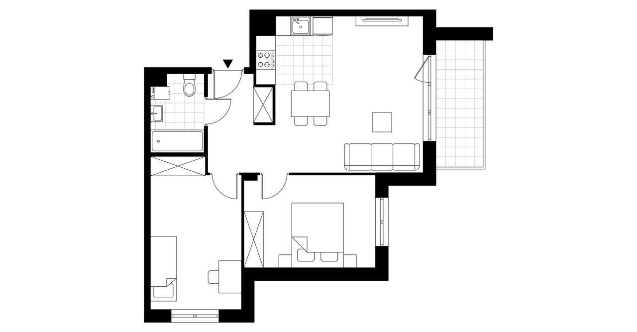 3-pokojowe mieszkanie 58m2 + balkon Bez Prowizji - Pełny obrazek: 3/8