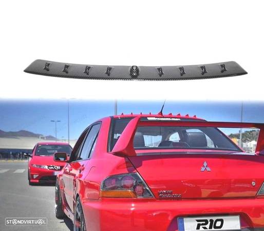 AILERON DE TETO PARA MITSUBISHI EVO VIII LOOK CARBONO - 1