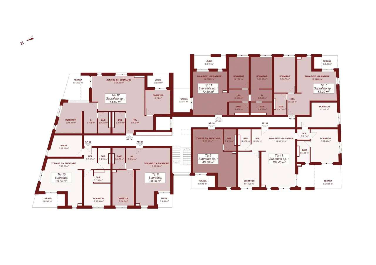 Penthouse 3 camere NOU de vanzare de la dezvoltator avans 5%-10