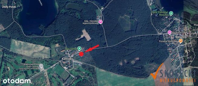 Działka nad Jeziorem Niesłysz z WZ-1