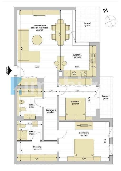 Apartament cu 3 camere, Ultrafinisat, Riviera Luxury Residence/Iulius-13
