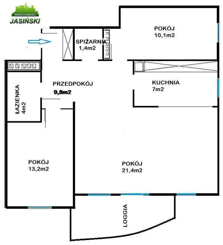 Koszalin 3pok. mieszkanie I piętro, loggia, garaż-1