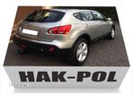 HAK HOLOWNICZY NISSAN QASHQAI od2006 J10+JJ +WIĄZKA + GNIAZDO 13PIN + ADAPTER 13/7 - 9