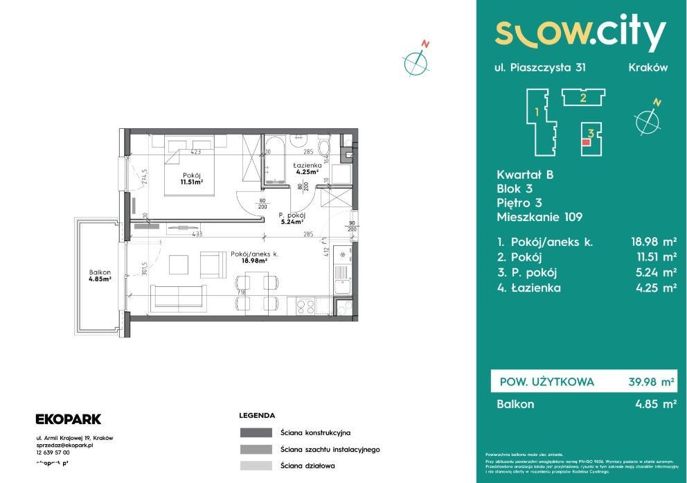 Nowe mieszkanie 40 m2 - Kraków ul. Piaszczysta