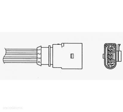 Sonda lambda (liczba przewodów 4, 291mm AUDI SEAT SKODA VW - 3