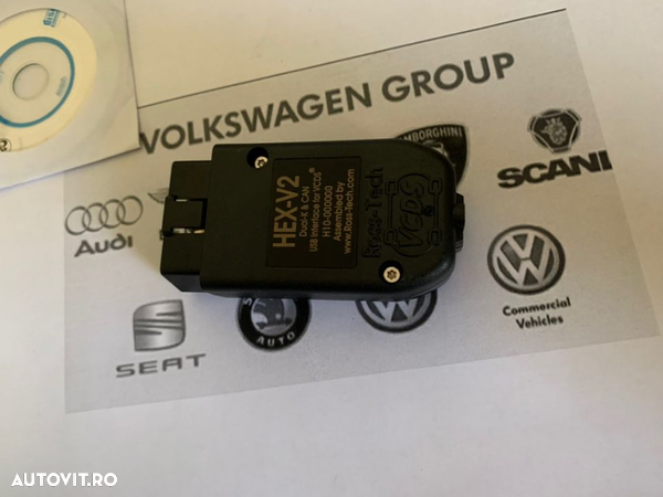 Vcds Vag Com Tester Diagnoza Vw Audi Seat Skoda Porsche HEX USB CAN V2 VCDS/VAG.COM VW AUDI PORSCHE SEAT ross tech - 20.4 engleza romana - 9