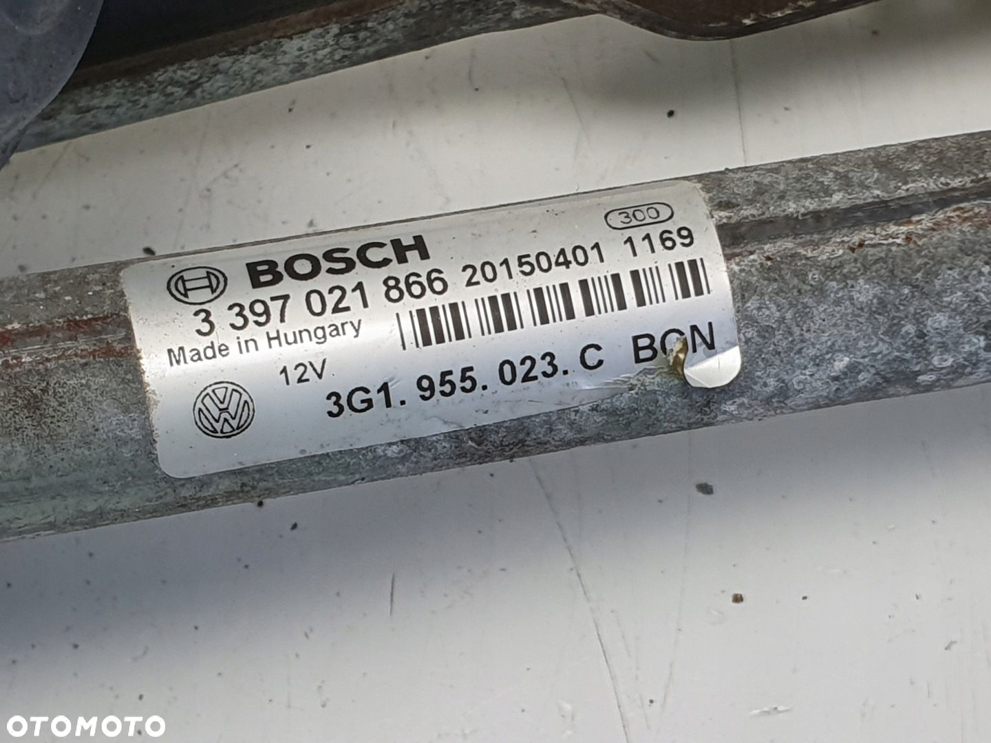 VW Passat B8 MECHANIZM PRZEDNICH WYCIERACZEK Silniczek 3G1955023C - 4