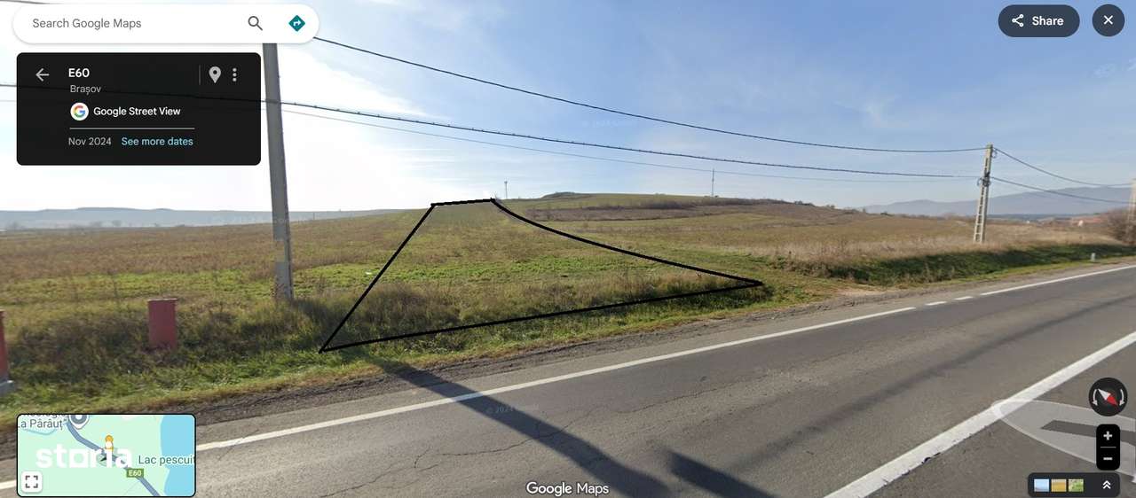 Teren agricol de 6000mp cu acces asfaltat, lângă lac, Feldioara - Imagine principală: 5/9