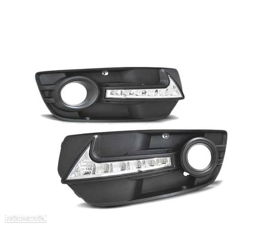 TAMPA FAROIS DE NEVOEIRO LUZ DIURNA PARA AUDIQ5 08-12 BLACK - 2