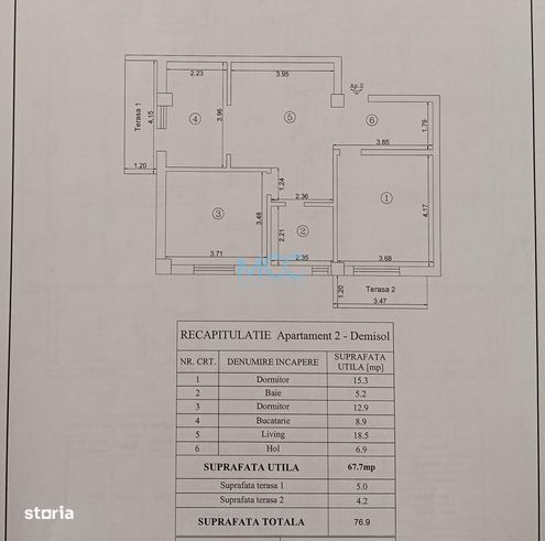 Vand Apartament 3 camere Valea Lupului-9