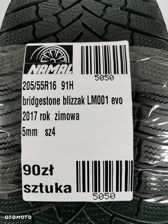 1x bridgestone blizzak lm001 evo 205/55r16 opona zimowa 2017 5050 - 8