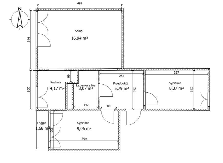 M-4 z balkonem po kapitalnym remoncie Tatrzańska-5