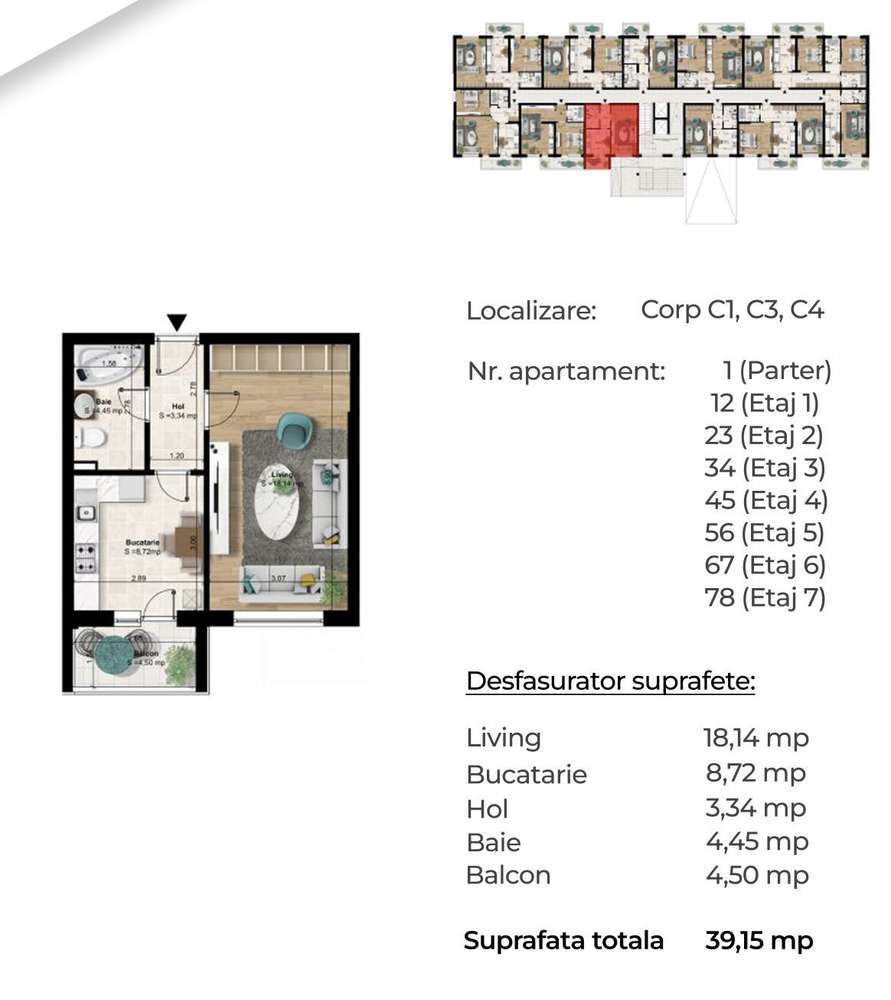 garsoniera decomandata, frumos compartimentata/8min metrou Berceni - Imagine principală: 2/6