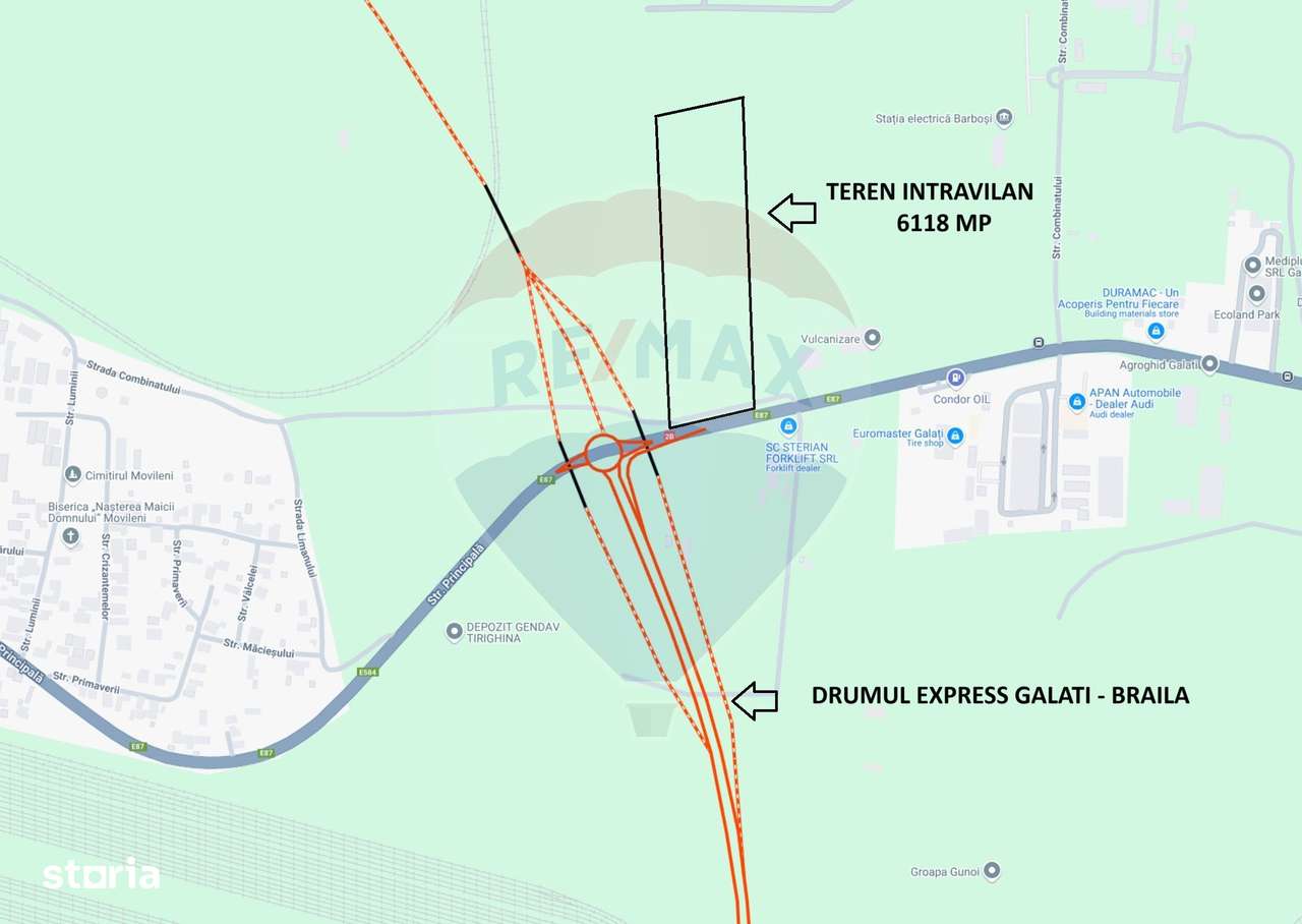 Oportunitate! Teren intravilan Galați, 6118 mp,  la Drumul Expres! - Imagine principală: 3/4