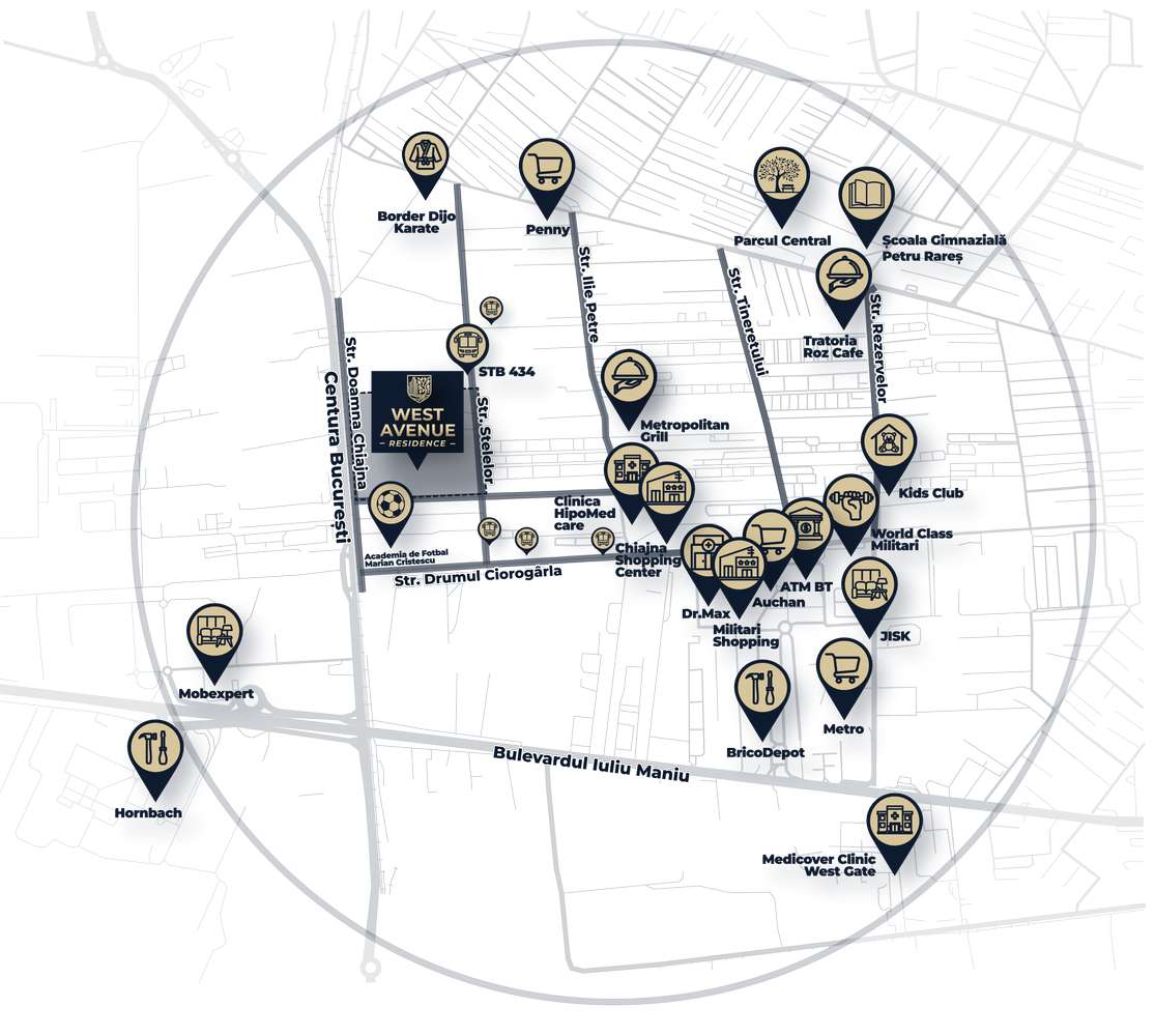 Studio Militari West Avenue Residence - Imagine principală: 4/5
