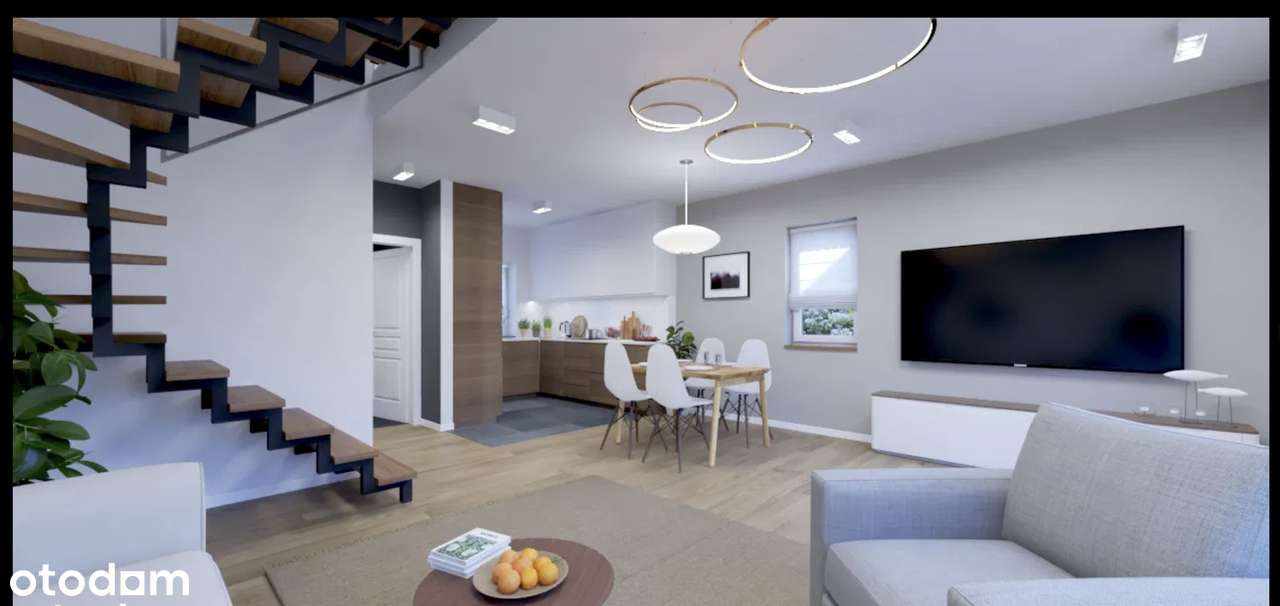 Gotowy Dom, 4 pok. poddasze 44m2, ogród, 2 MP-6