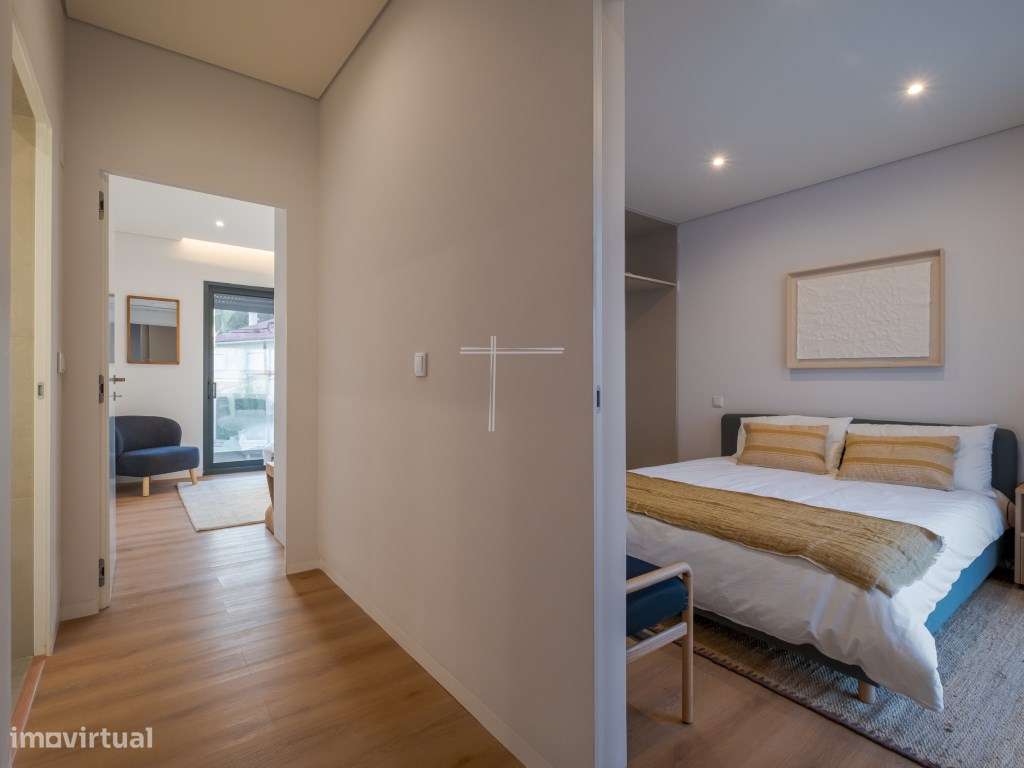 Moradia geminada T3 de arquitetura contemporânea, com garagem e pis...-19