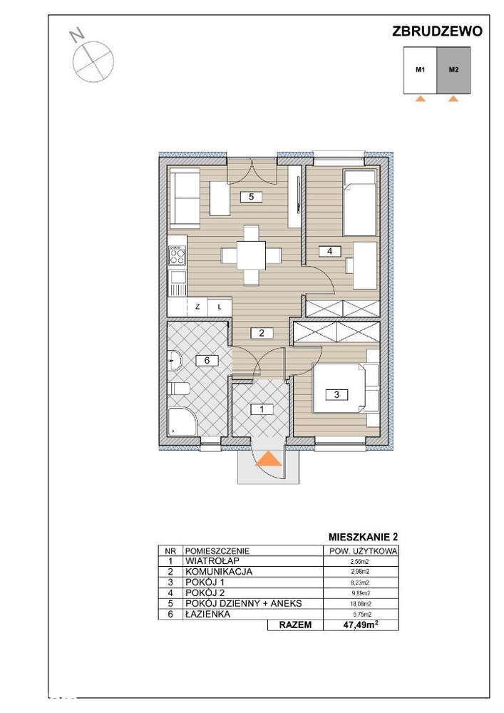 Nowe mieszkanie parterowe z ogródkiem - Pełny obrazek: 5/5