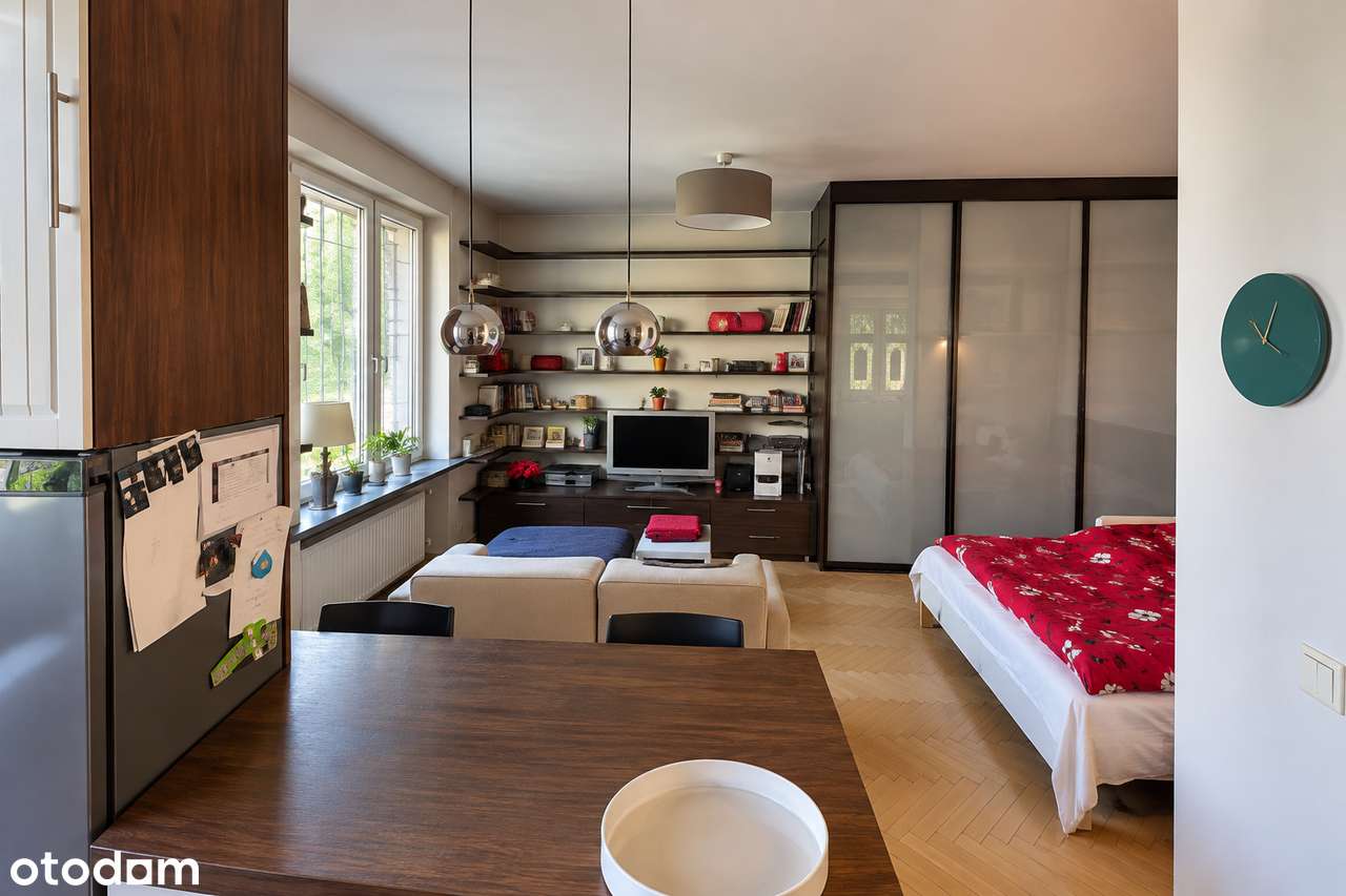 Mokotów | 38,4 m² , wys. 2,9 m, widok na zieleń-1
