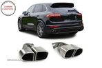 Ornamente Duble Evacuare Porsche Cayenne 92A Facelift (10/2014-2017) Turbo Design- livrare gratuita - 15