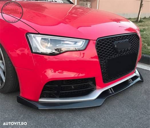 Bara Fata si Prelungire Lip Carbon Audi A5 8T Pre Facelift (2007-2011) RS5 Design- livrare gratuita - 13