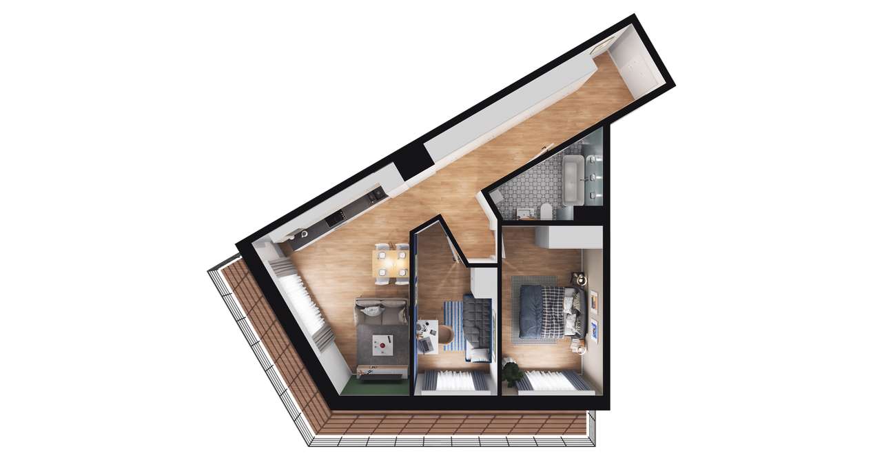 Ultradom | mieszkanie 3-pok. | M062 - Pełny obrazek: 4/10