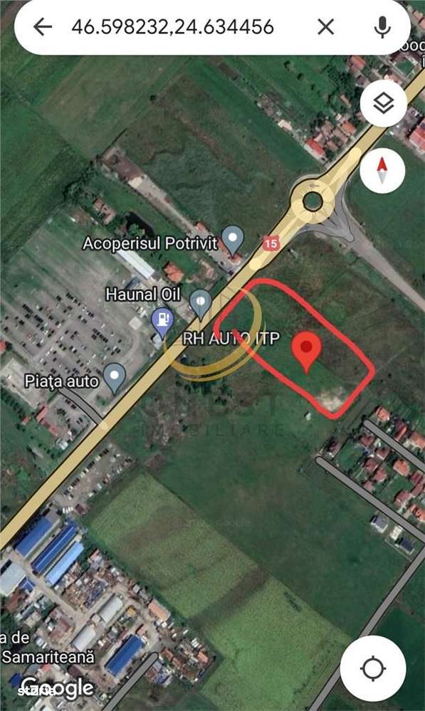 Teren industrial Ernei 1ha cu PUZ-0