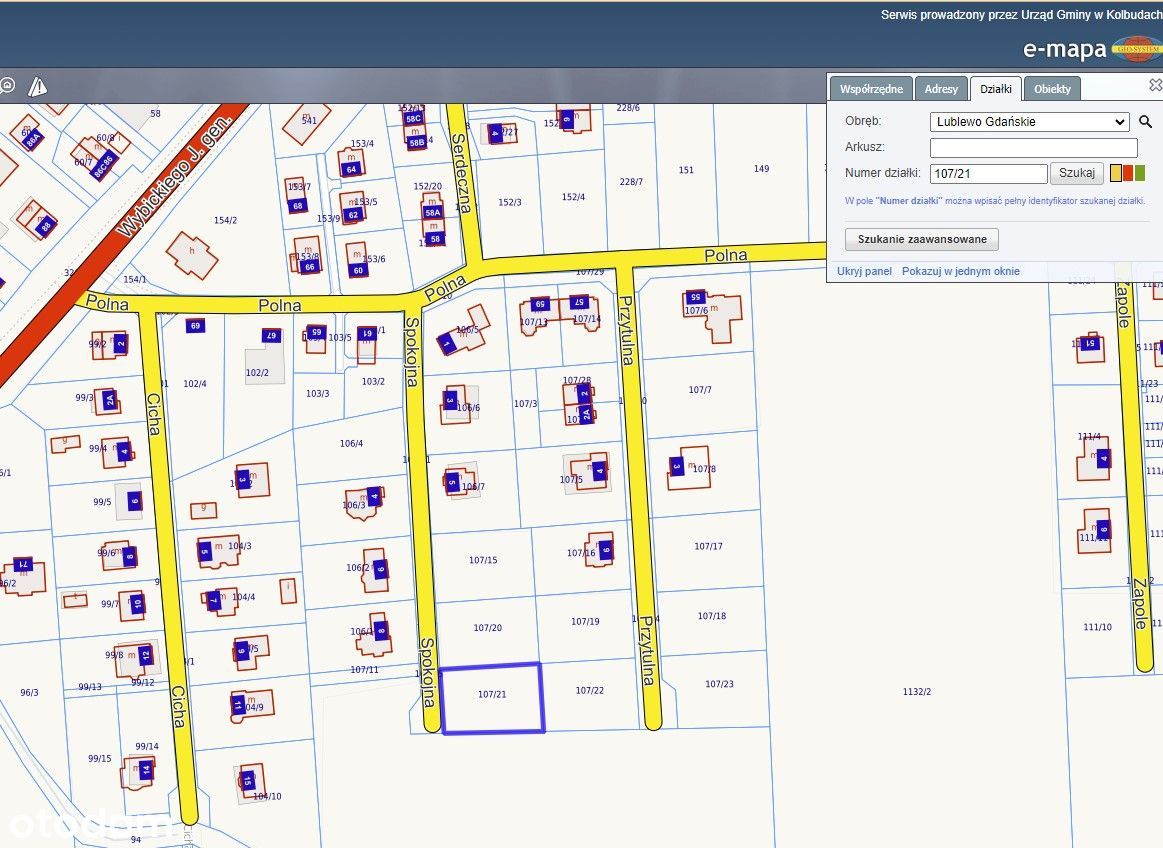 Uzbrojona działka w Lublewie Gdańskim (107/21)