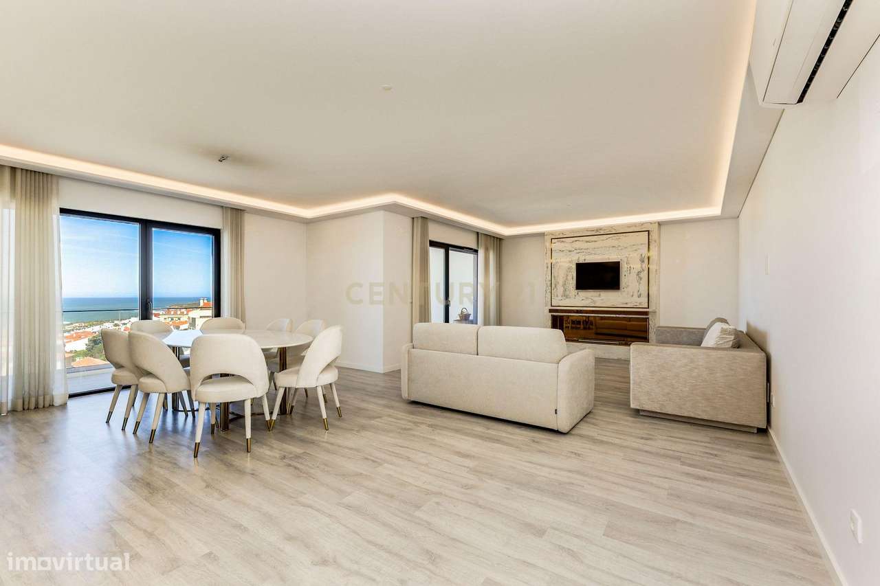 T3 com terraço e VISTA MAR em condomínio de luxo na Ericeira - Grande imagem: 2/43