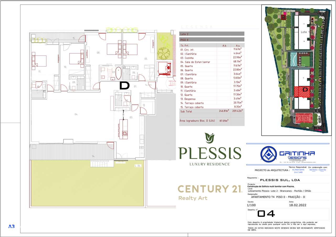 Plessis – Penthouse T4 exclusiva com terraço privativo e piscina na co-29