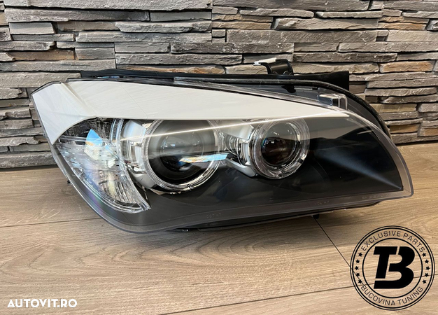 Faruri LED Angel Eyes compatibile cu BMW X1 E84 Xenon Design - 4