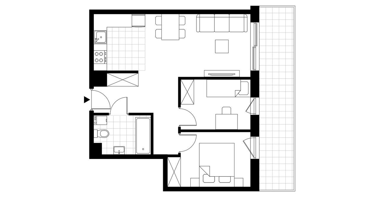 Vanda Park | mieszkanie 3-pok.| B.4.8 - Pełny obrazek: 4/9