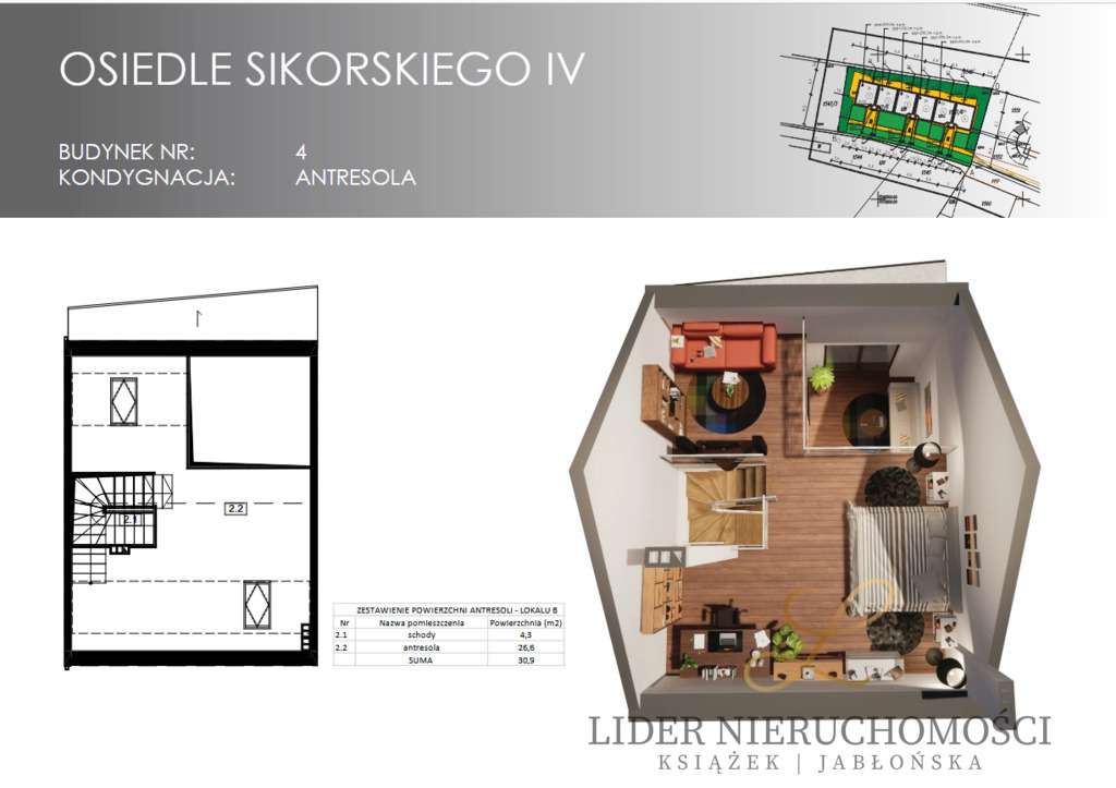 Rzeszów-dwupoziomowe mieszkanie w szeregówce - Pełny obrazek: 4/20