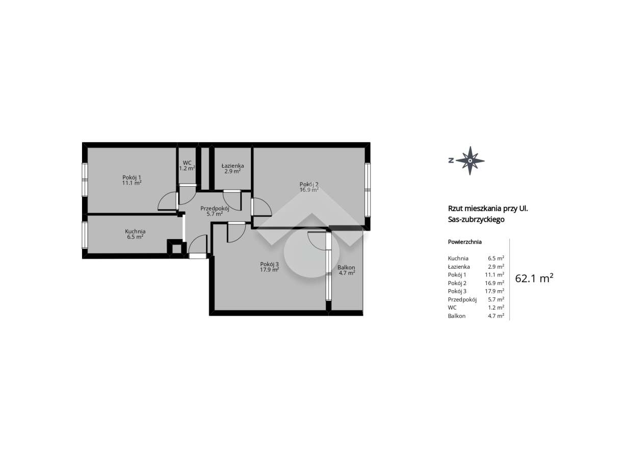 Nowa cena! Korzystny rozkład M3 - idealne dla rodziny!-15
