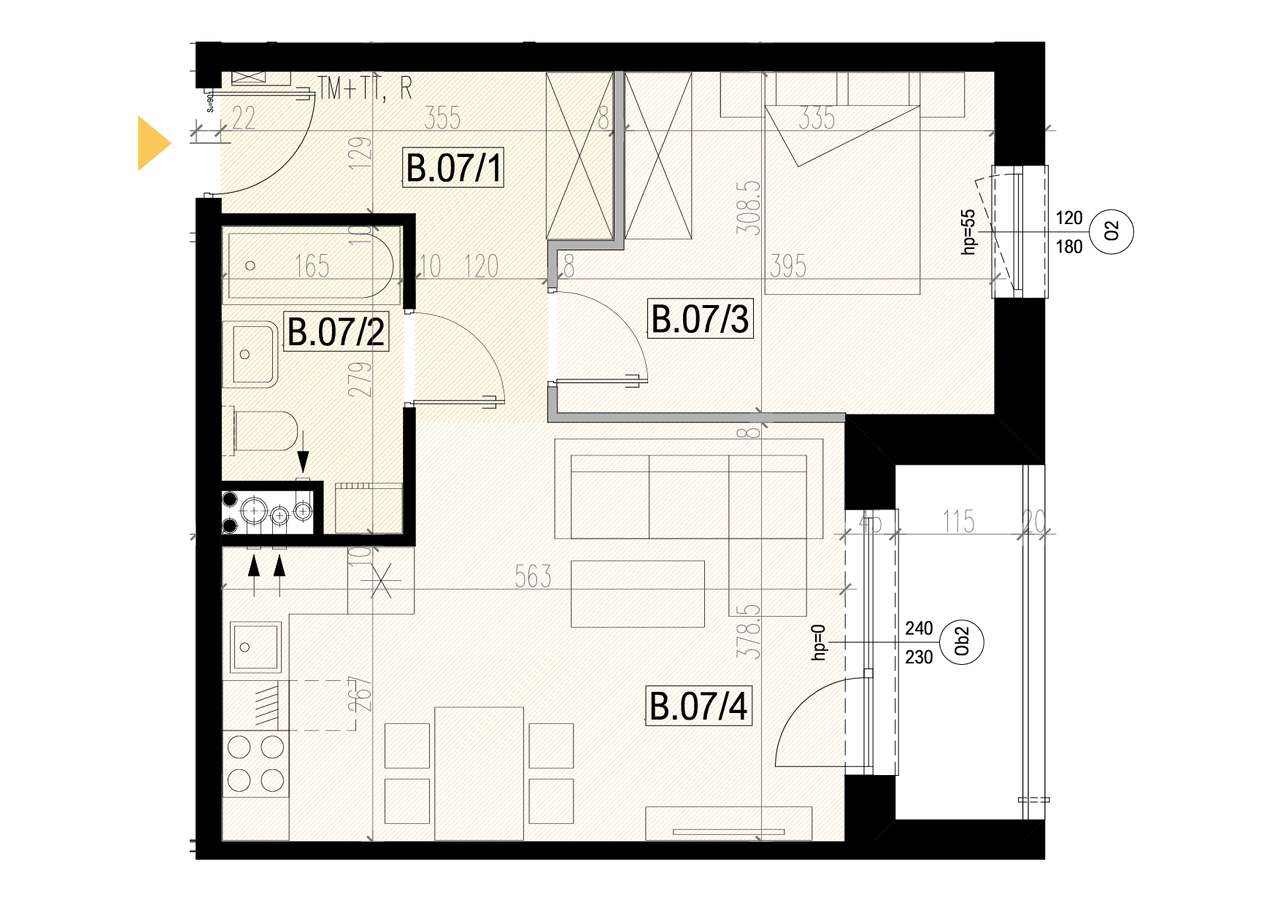Mieszkanie B7, 41,42 m2, komfort blisko Rzeszowa! REZERWACJA