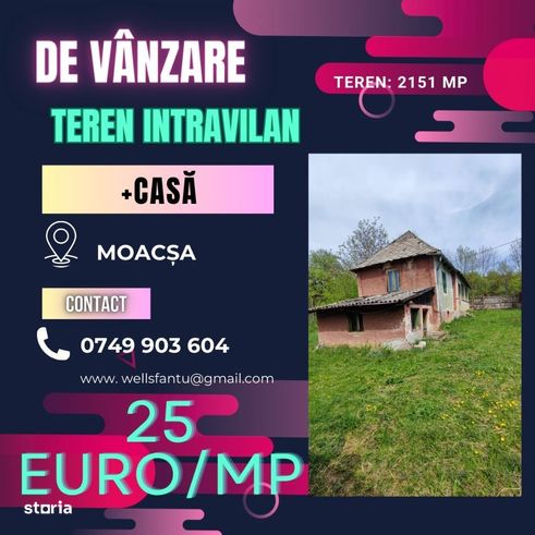 De vânzare casă în Moacșa!