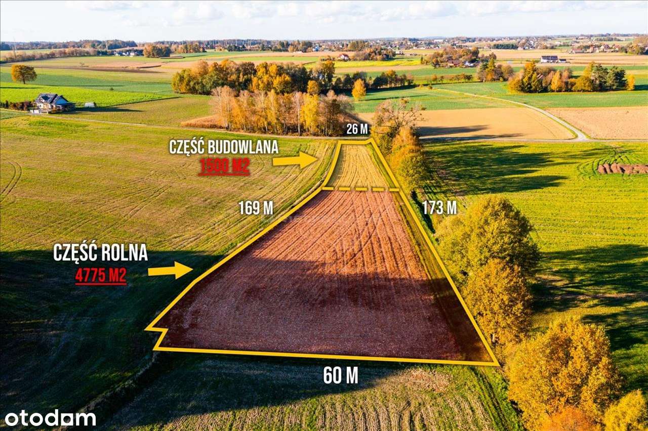 Parcela BUDOWLANA - z widokiem na GÓRY ! 63 ar - Pełny obrazek: 4/14