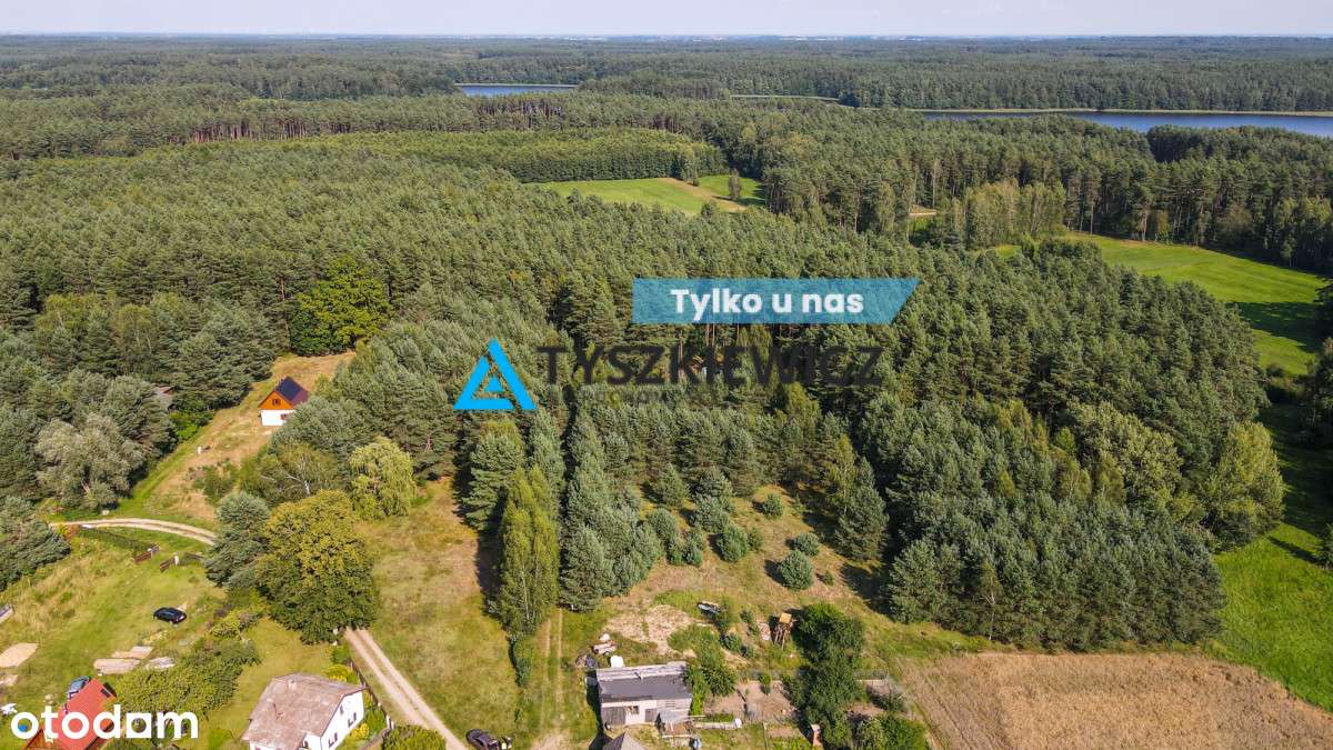 Działka wśród natury-lasów i jezior- Osiek