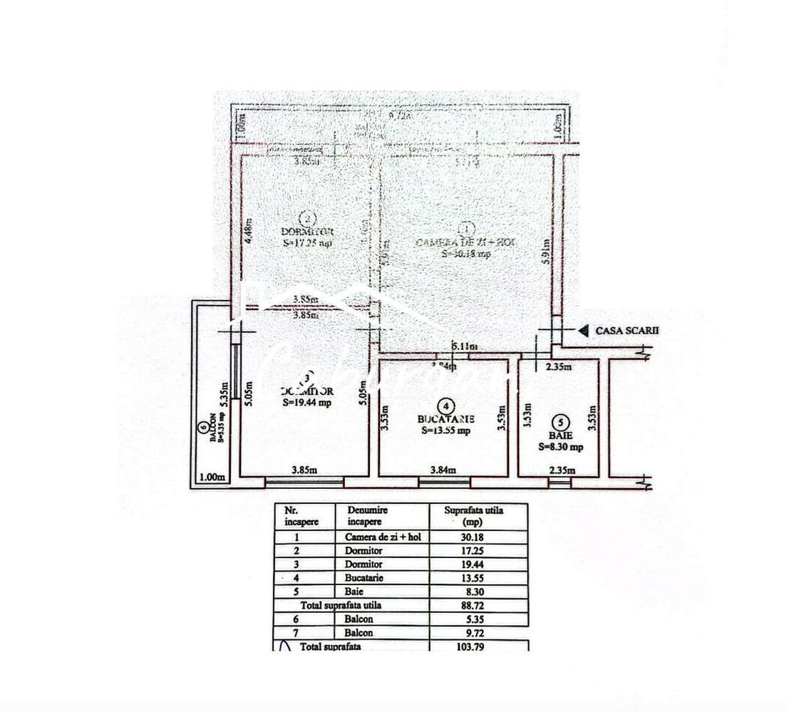 Apartament cu 3 camere, 88mp utili + 2 balcoane, pivnita - Imagine principală: 4/20