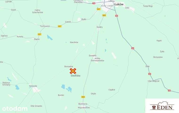 Działka budowlana 1500 m2 w Siedliskach 38 zł/m2 - Pełny obrazek: 3/4