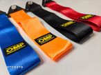 Pas Holowniczy tow strap OMP czarny ORANGE POMARAŃCZOWY - 4