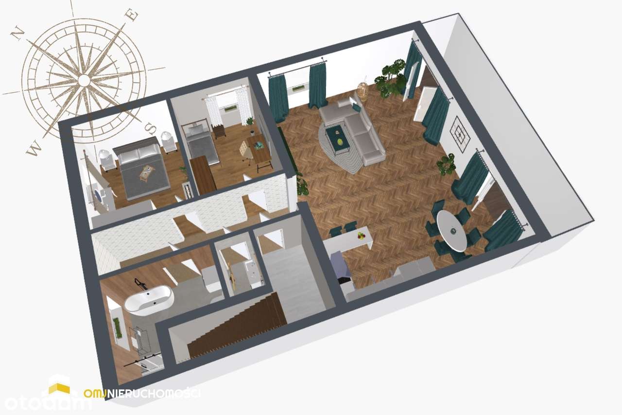 Mieszkanie 94 m2 blisko Wrocławia-Gajków, 2 miejsca postojowe, balkon-11