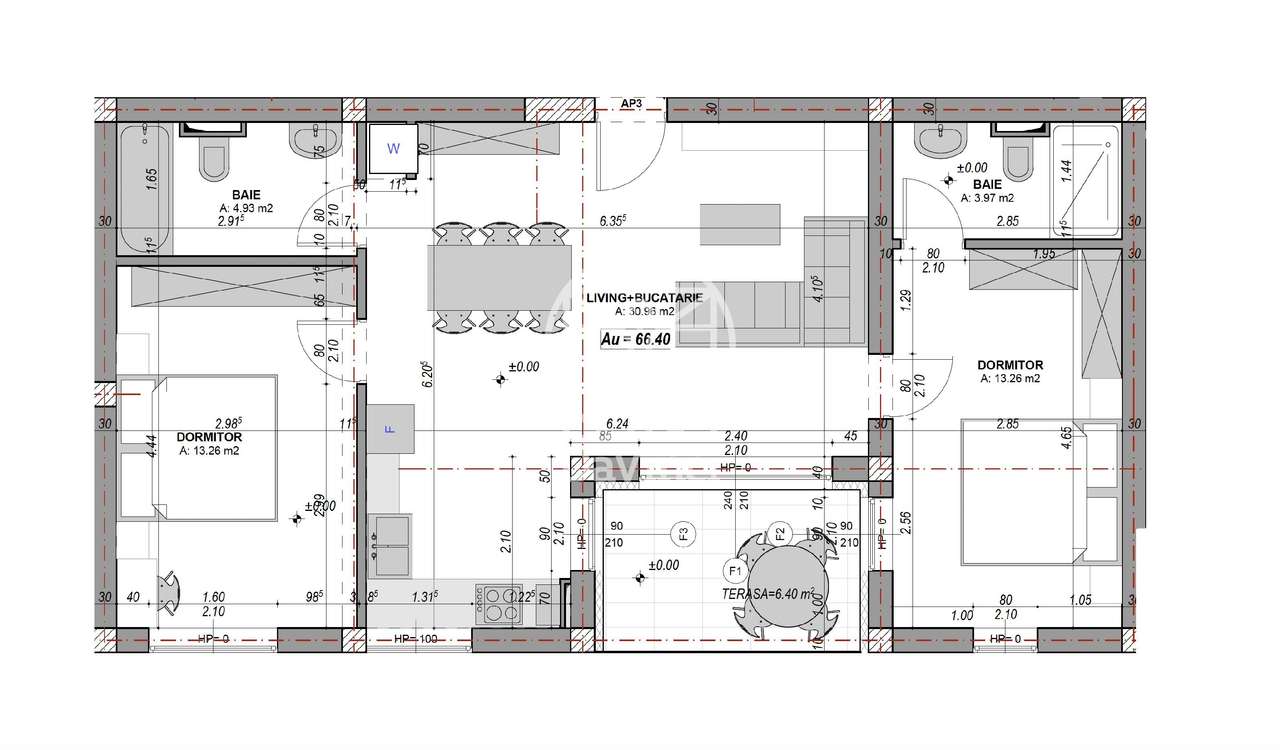 Direct dezv.oltator - Ap 3 camere - la cheie, aer conditionat, etaj 1 - Imagine principală: 3/10