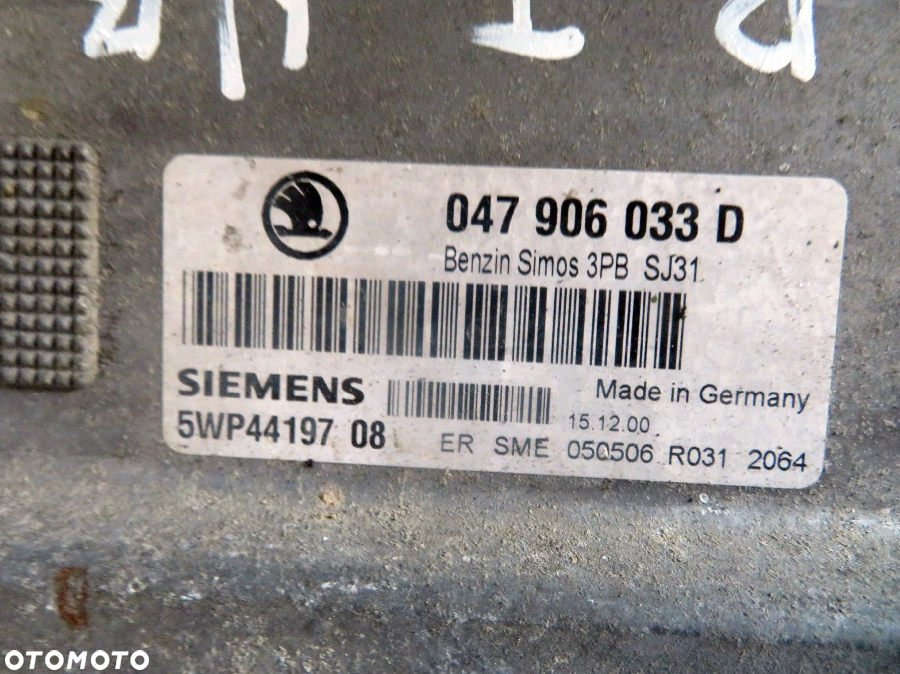 STEROWNIK SILNIKA KOMPUTER FABIA I 6Y 1.4 8V 047906033D 5WP4419708 SKODA 1999-2004 - 3