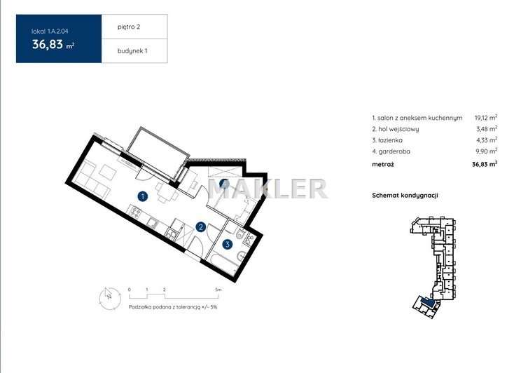 Centrum nowa nowoczesna inwestycja!! - Pełny obrazek: 4/6