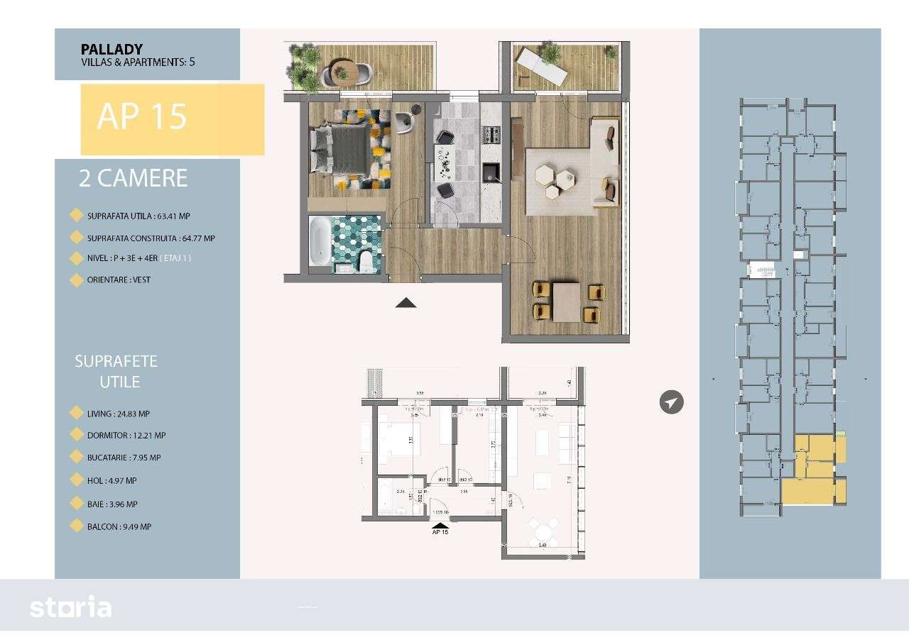 Vand ap. 2 camere,decomanda LA CHEIE!-0
