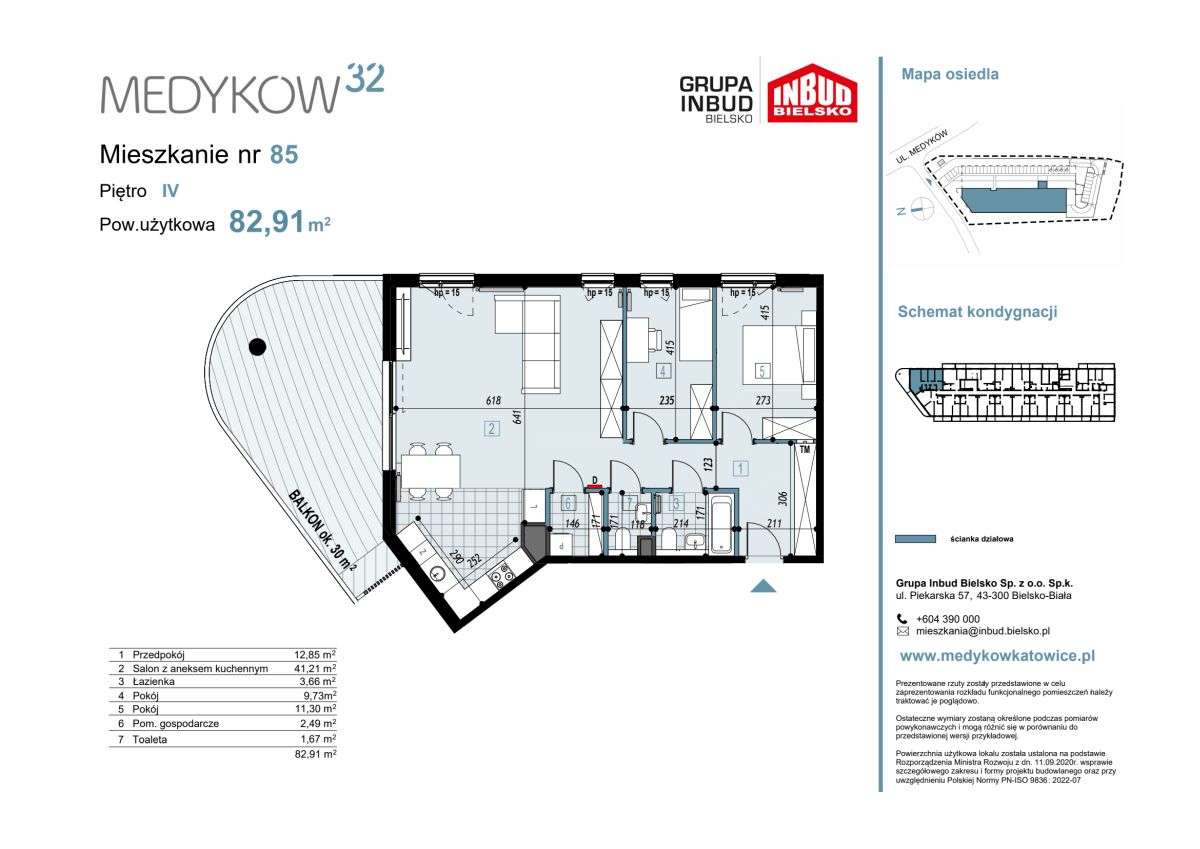 Medyków 32 | mieszkanie 3-pok. | 85 - Pełny obrazek: 2/8