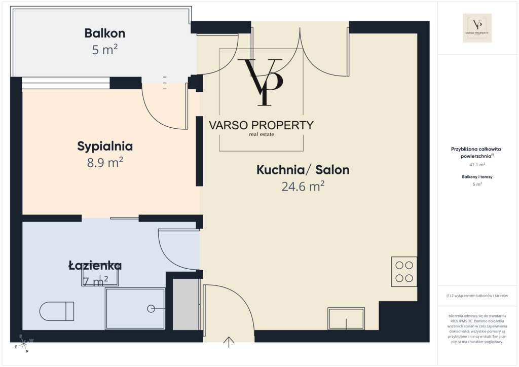 Mokotów | balkon | garaż | przy Galerii Mokotów-15