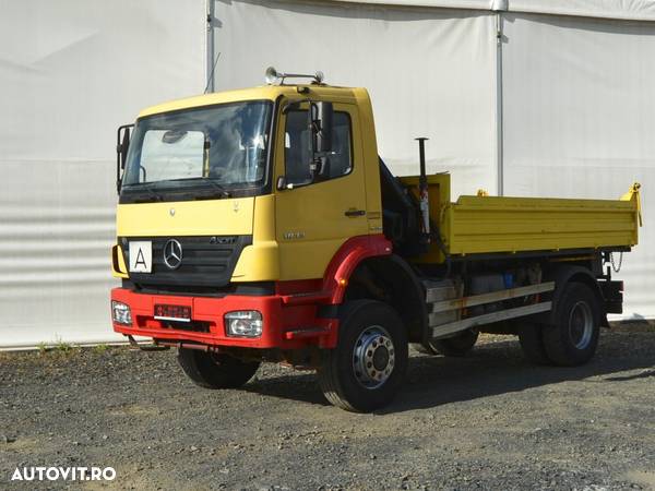 Mercedes-Benz 1833 4x4 E4 Tipper, crane (Basculantă, macara) - 1